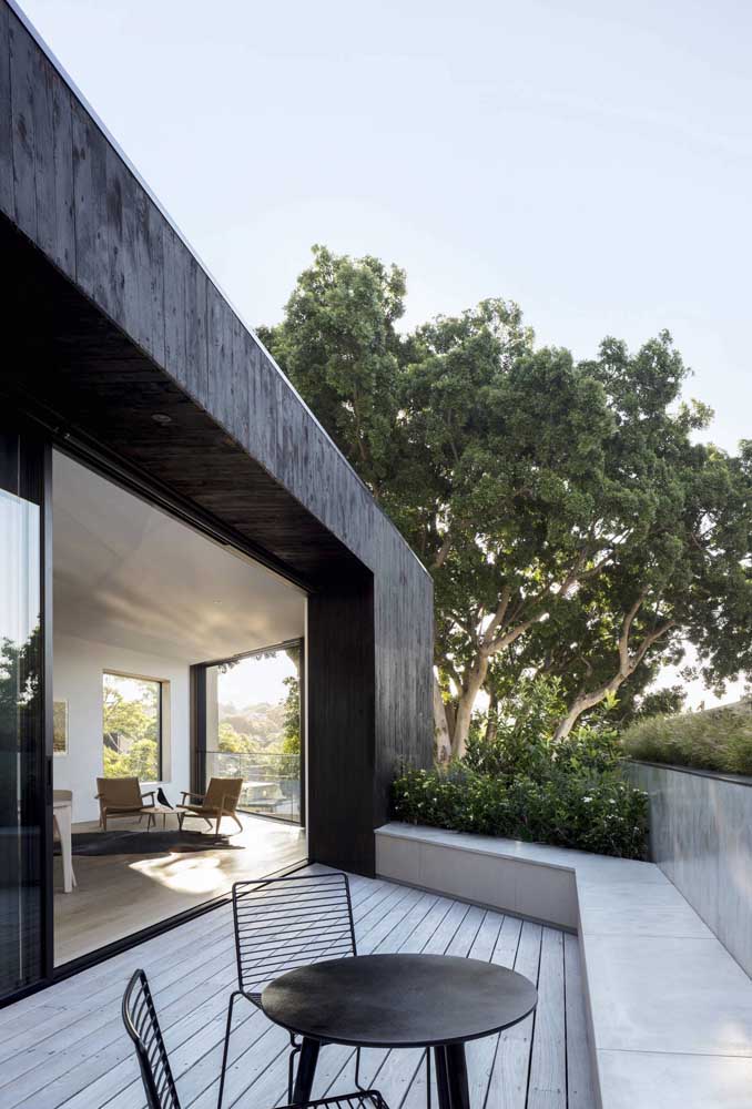 Terrasse minimaliste moderne