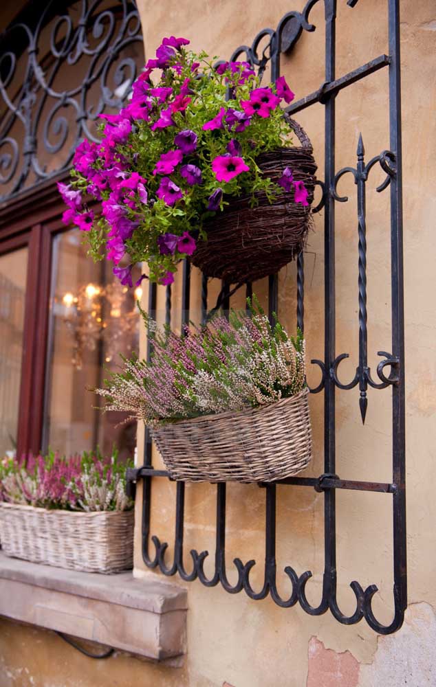 Les pétunias sont parfaits pour créer cette atmosphère romantique à l'entrée de la maison.