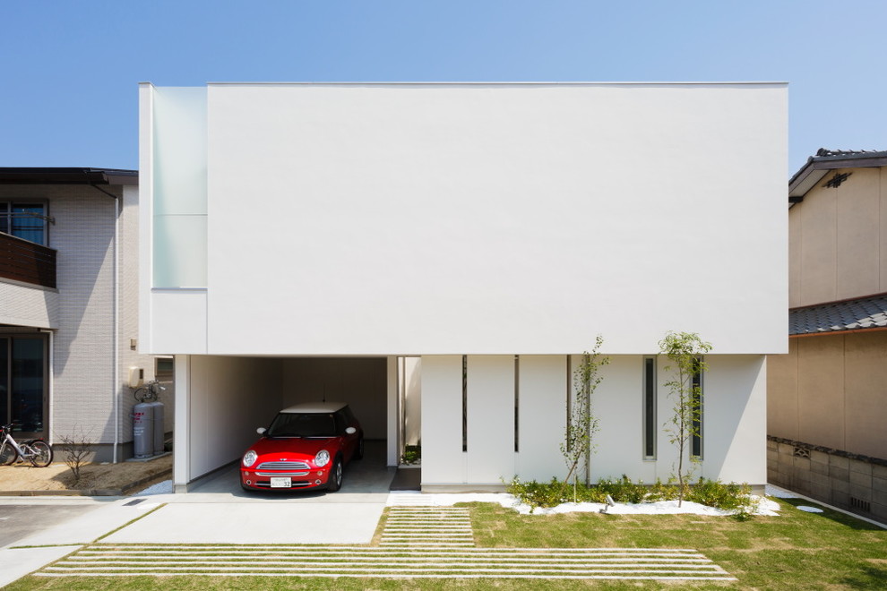 Belle maison au style d'architecture minimaliste