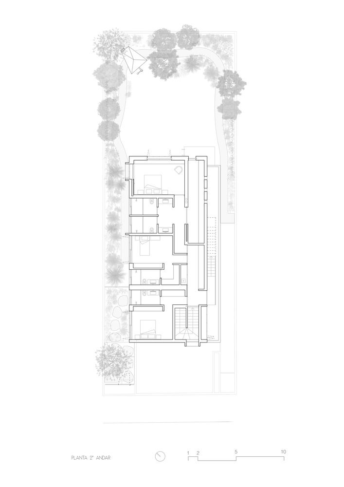 Plan de maison avec jardin