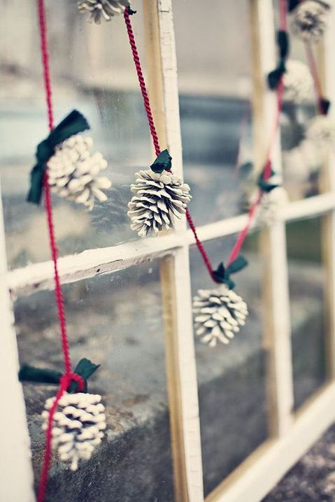 Décoration Fenêtre Hiver : Guirlande Noël DIY - 25 guirlandes de Noël